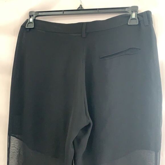 VINCE SHEER SILK BLACK PANTS SIZE 6 - Picture 4 of 8